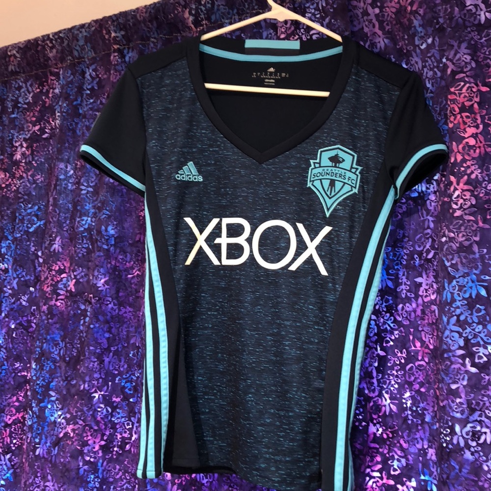 MLS Seattle Sounders Pacific Blue women’s jersey